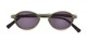 Folded of The Loft Reading Sunglasses in Green/Tortoise with Smoke