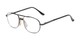 Angle of The Lubbock Bifocal in Grey, Men's Aviator Reading Glasses