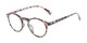 Angle of The Lysander in Red/Blue Speckled, Women's and Men's Round Reading Glasses