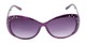 Front of The Mable Bifocal Reading Sunglasses in Purple with Smoke