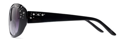 Side of The Mable Bifocal Reading Sunglasses in Black with Smoke