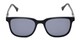 Front of The Mack Polarized Magnetic Reading Sunglasses in Black with Smoke