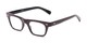 Angle of The Madden in Burgundy, Women's and Men's Retro Square Reading Glasses