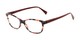 Angle of The Magda in Red Tortoise/Red, Women's Cat Eye Reading Glasses