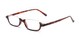 Angle of The Main Street in Tortoise, Women's and Men's Rectangle Reading Glasses