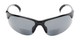 Front of The Marathon Bifocal Reading Sunglasses in Black with Smoke Lenses