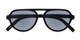 Folded of The March Reading Sunglasses in Matte Black with Smoke