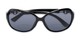 Folded of The Marigold Bifocal Reading Sunglasses in Black/Silver with Smoke