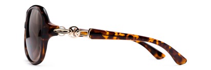 Side of The Marigold Bifocal Reading Sunglasses in Tortoise/Gold with Amber