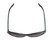 Overhead of The Mary Reading Sunglasses in Black with Smoke