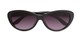 Folded of The Mary Reading Sunglasses in Black with Smoke
