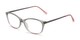Angle of The Melon in Grey/Pink, Women's Cat Eye Reading Glasses