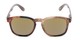 Front of The Micah Reading Sunglasses in Brown with Gold Mirror
