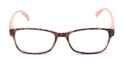 Front of The Mildred in Pink/Green Tortoise