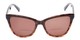 Front of The Mimosa Bifocal Reading Sunglasses in Brown/Tortoise with Amber