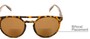 Detail of The Moby Bifocal Reading Sunglasses in Tortoise with Amber