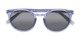 Folded of The Moby Bifocal Reading Sunglasses in Blue with Smoke