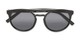 Folded of The Moby Bifocal Reading Sunglasses in Black with Smoke