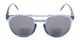 Front of The Moby Bifocal Reading Sunglasses in Blue with Smoke