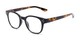 Angle of The Mulberry in Black/Tortoise, Women's and Men's Retro Square Reading Glasses
