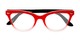Folded of The Mya Bifocal in Red Fade/Black