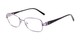 Angle of Naomi by felix + iris in Purple, Women's Rectangle Reading Glasses