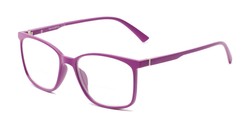 Angle of The Nola Bifocal in Purple, Women's and Men's Retro Square Reading Glasses