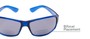 Detail of The Oaklie Bifocal Reading Sunglasses in Bright Blue with Smoke