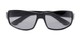 Folded of The Oaklie Bifocal Reading Sunglasses in Black with Smoke