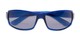 Folded of The Oaklie Bifocal Reading Sunglasses in Bright Blue with Smoke