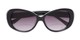 Folded of The Olive Bifocal Reading Sunglasses in Black with Smoke