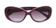 Folded of The Olive Bifocal Reading Sunglasses in Purple with Smoke