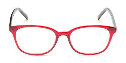 Front of The Haven Customizable Reader in Red/Tortoise