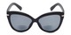 Front of The Ophelia Bifocal Reading Sunglasses in Matte Black with Smoke