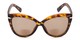 Front of The Ophelia Bifocal Reading Sunglasses in Matte Tortoise with Amber