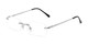 Angle of The Orion in Silver, Women's and Men's Rectangle Reading Glasses
