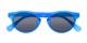 Folded of The Ortiz Bifocal Reading Sunglasses in Blue with Smoke