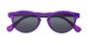 Folded of The Ortiz Bifocal Reading Sunglasses in Purple with Smoke