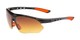 Angle of The Outback Driving Bifocal Reading Sunglasses in Black/Orange with Amber, Women's and Men's Sport & Wrap-Around Reading Sunglasses