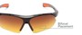 Detail of The Outback Driving Bifocal Reading Sunglasses in Black/Red with Amber