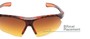 Detail of The Outback Driving Bifocal Reading Sunglasses in Tortoise/Orange with Amber