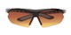 Folded of The Outback Driving Bifocal Reading Sunglasses in Black/Grey with Amber