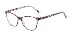 Angle of The Patty - Foster Grant for Readers.com in Purple Tortoise, Women's Cat Eye Reading Glasses