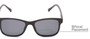 Detail of The Peace Polarized Magnetic Bifocal Reading Sunglasses in Black with Smoke