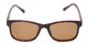 Front of The Peace Polarized Magnetic Bifocal Reading Sunglasses in Tortoise with Amber