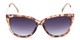 Front of The Penelope Bifocal Reading Sunglasses in Leopard/Gold with Smoke