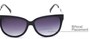 Detail of The Penelope Bifocal Reading Sunglasses in Black/Silver with Smoke