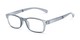 Angle of The Perkins Folding Reader in Grey, Women's and Men's Rectangle Reading Glasses