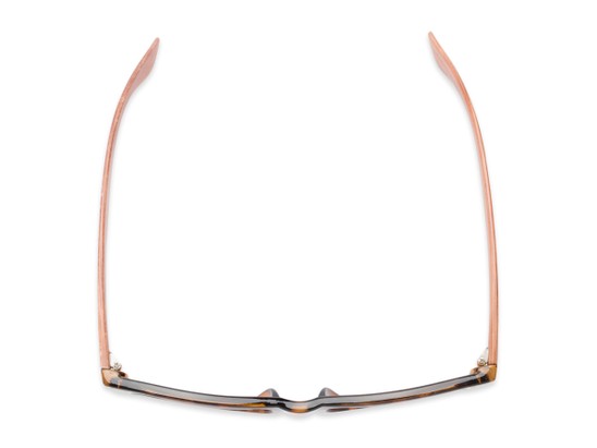 Overhead of The Persimmon Reading Sunglasses in Tortoise/Brown with Amber
