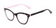 Angle of The Petunia in Pink/Tortoise, Women's Cat Eye Reading Glasses